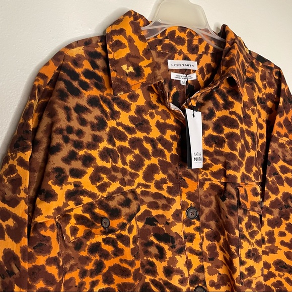Native Youth oversized shacket leopard print - Picture 8 of 10